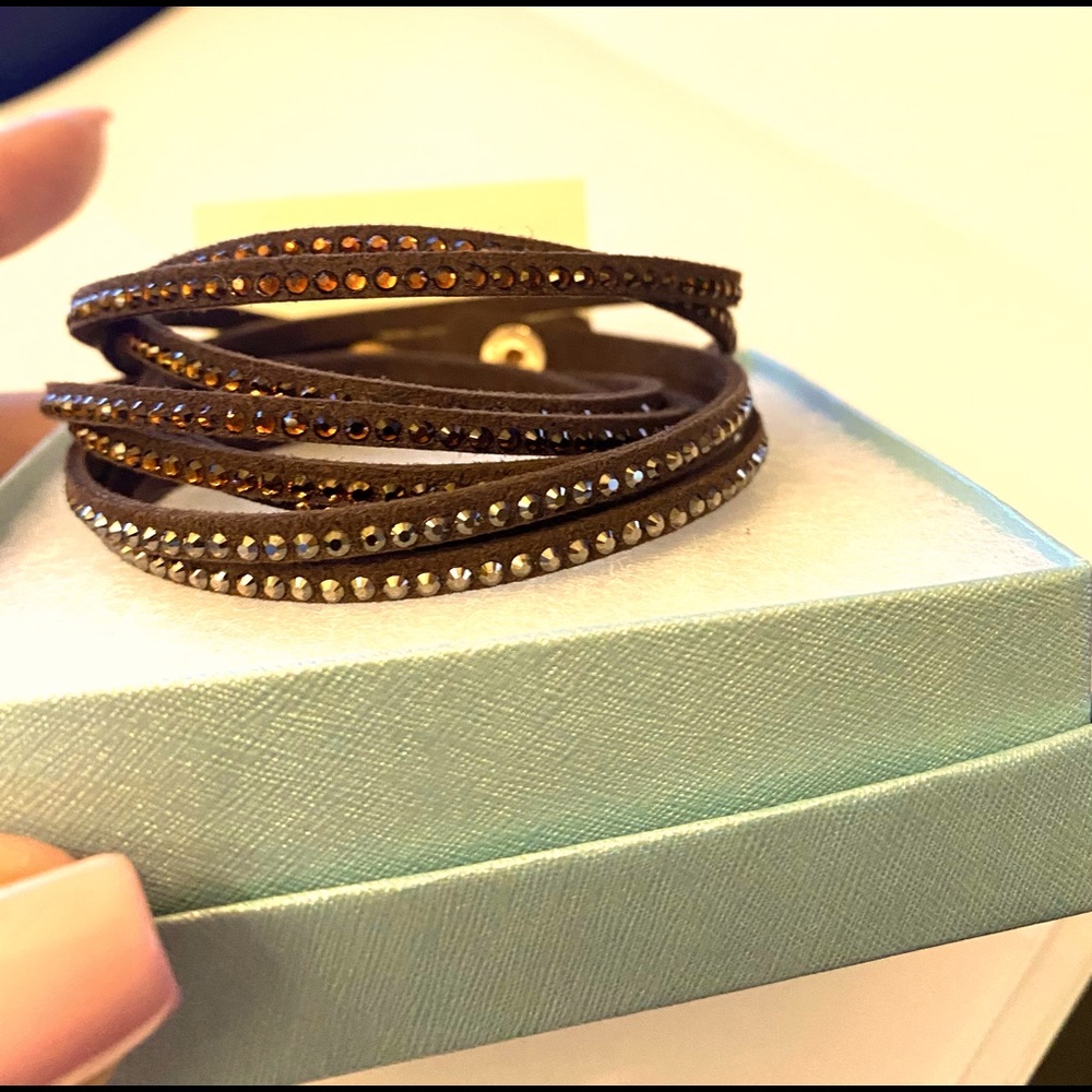 Touchstone Crystal Wrap Star Bracelet. Coconut